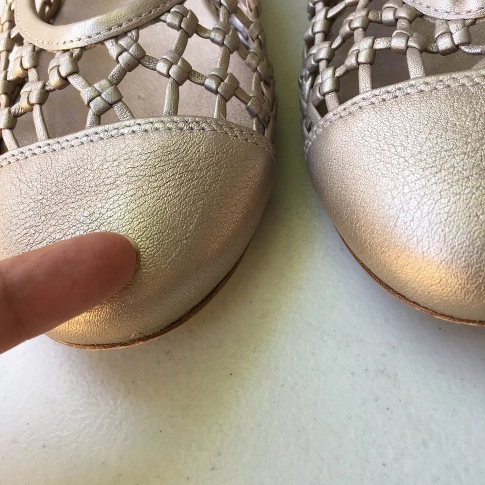 Etienne Aigner Eden Skimmer Flat Gold